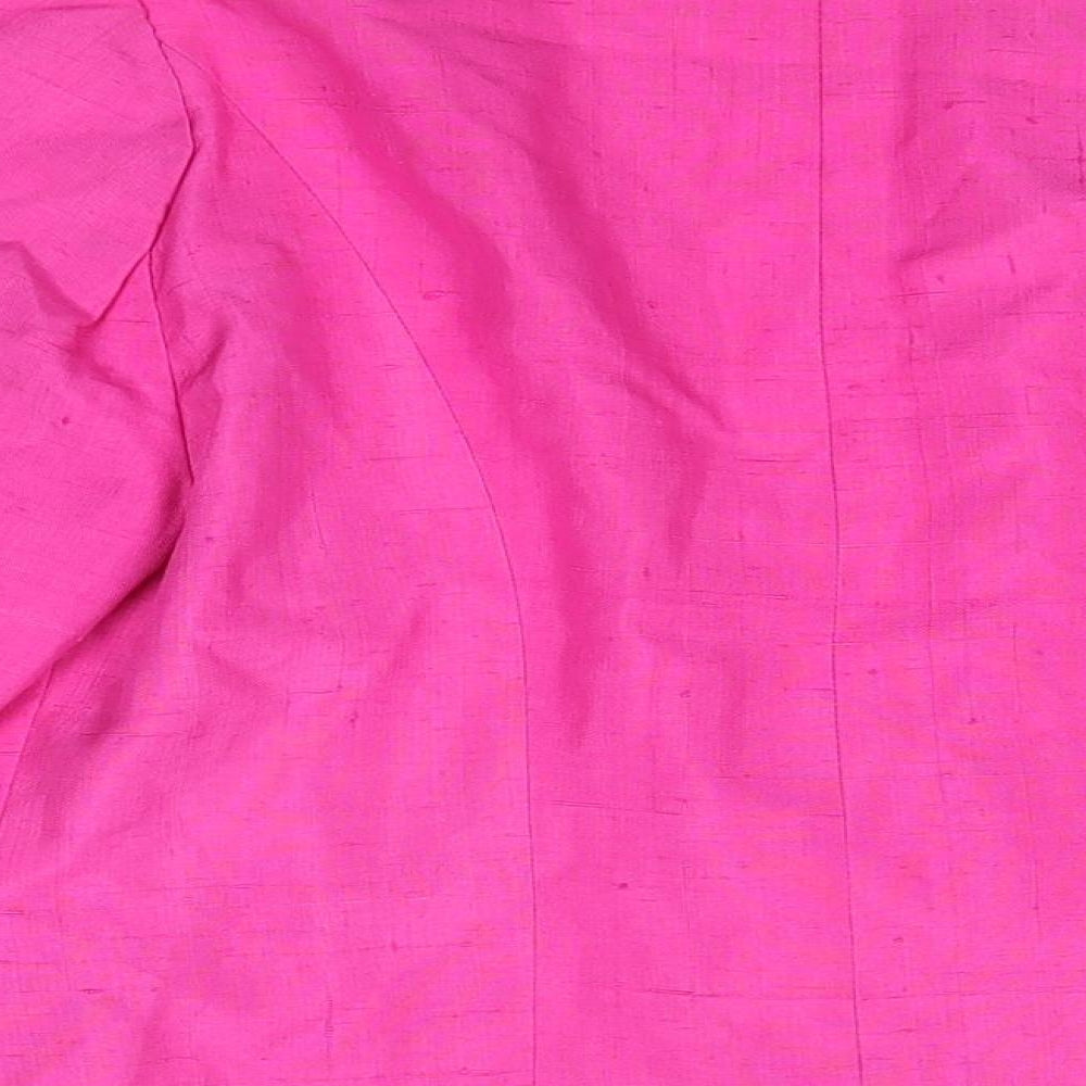 Donald Campbell Womens Pink Jacket Size 14 Button