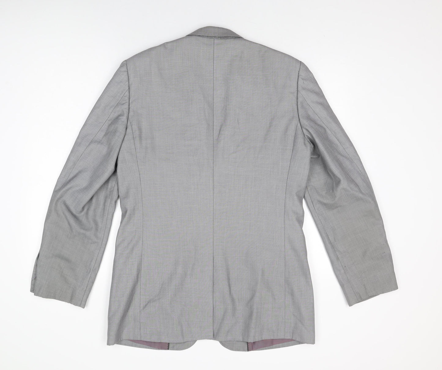 Butler & Webb Mens Grey Polyester Jacket Suit Jacket Size 40 Regular