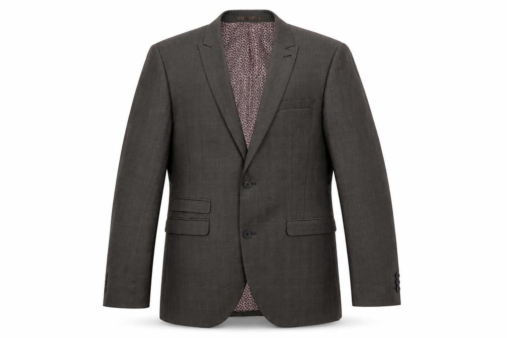 NEXT Mens Grey Polyester Jacket Suit Jacket Size 40 Regular
