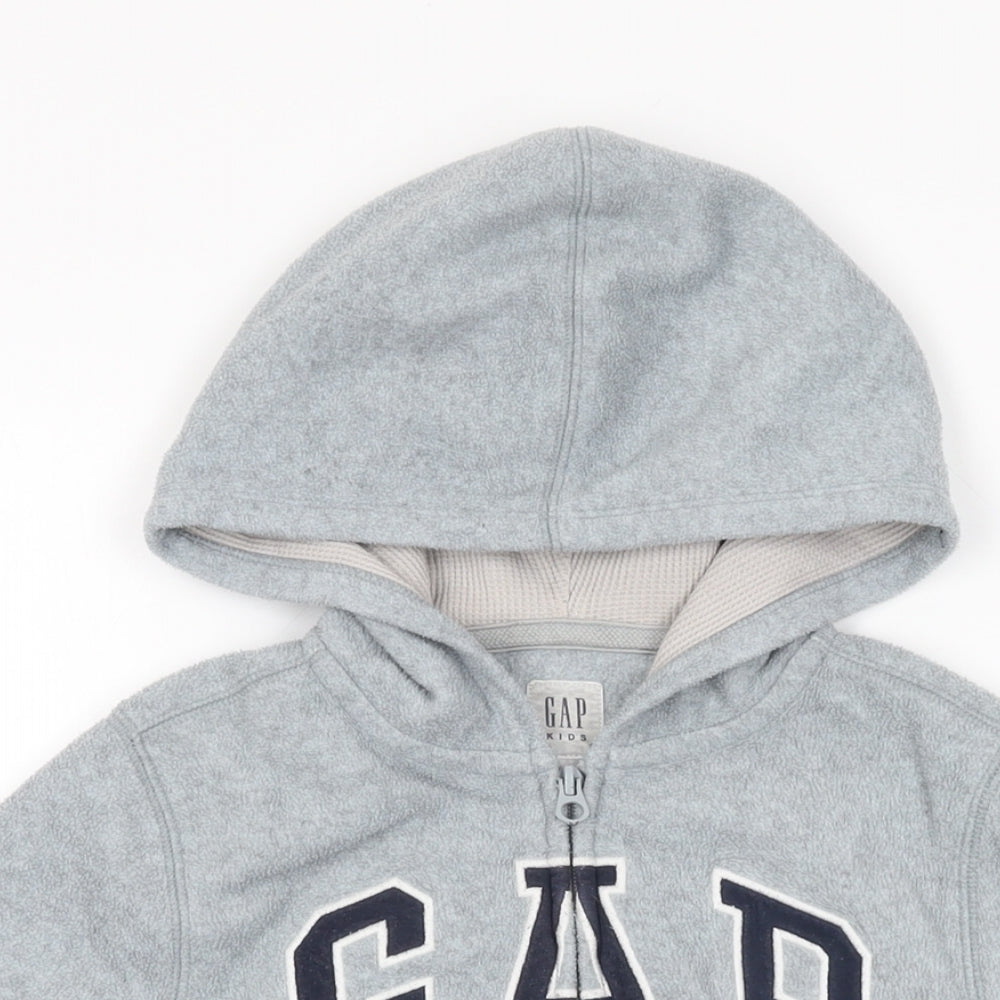 Gap Boys Grey Polyester Full Zip Hoodie Size S Zip