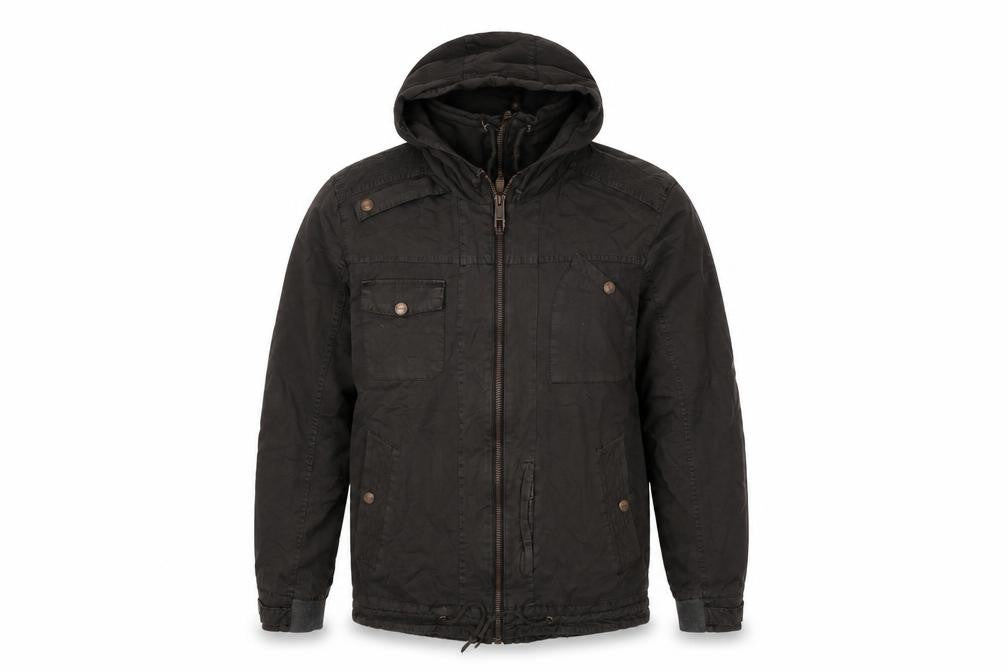 Crafted Mens Brown Overcoat Coat Size M Zip