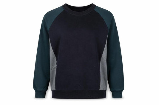 Zara Womens Blue Cotton Pullover Sweatshirt Size L Pullover