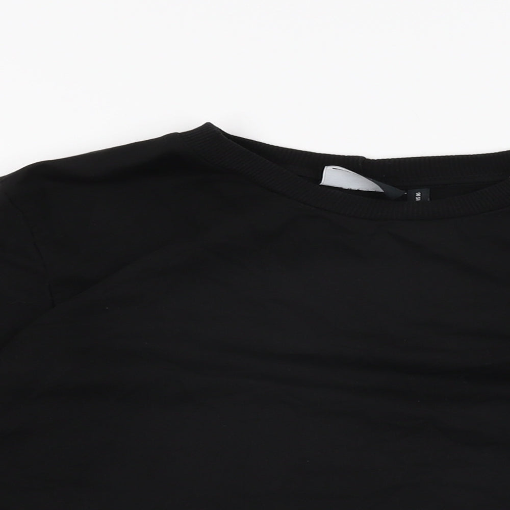 ASOS Womens Black Cotton Pullover Sweatshirt Size 10 Pullover