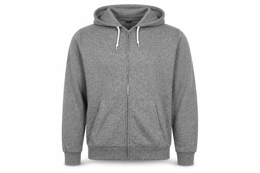 H&M Mens Grey Cotton Full Zip Hoodie Size M