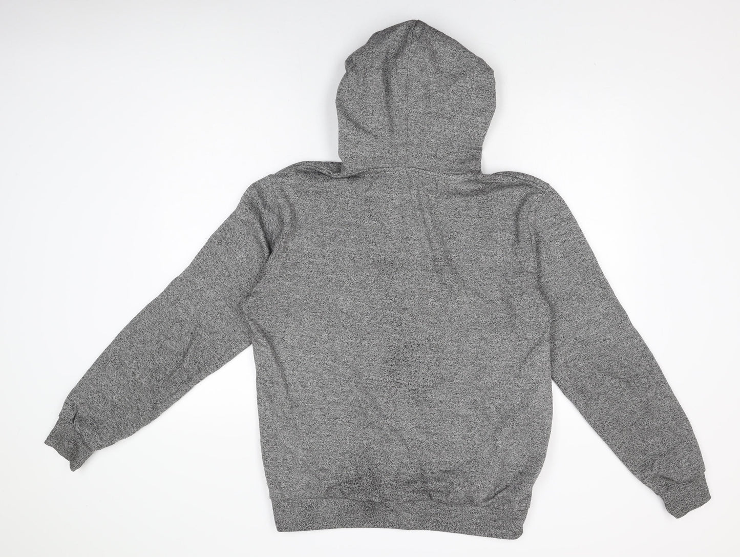 H&M Mens Grey Cotton Full Zip Hoodie Size M