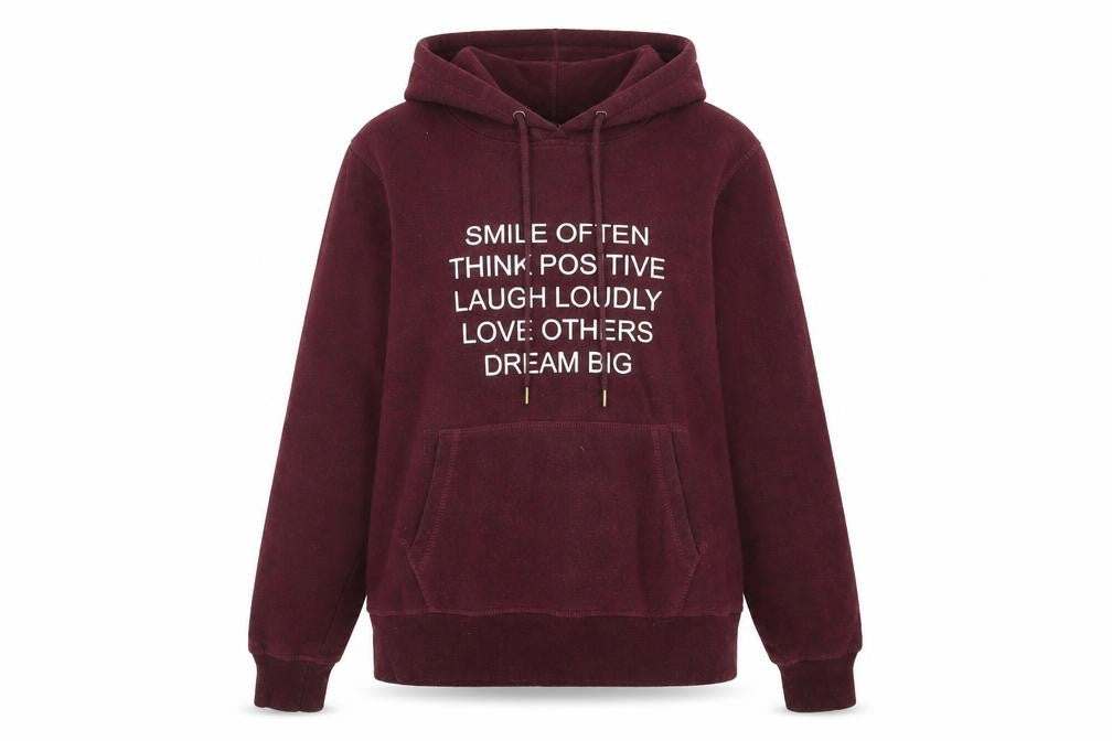 Amisu Womens Red Cotton Pullover Hoodie Size L Pullover