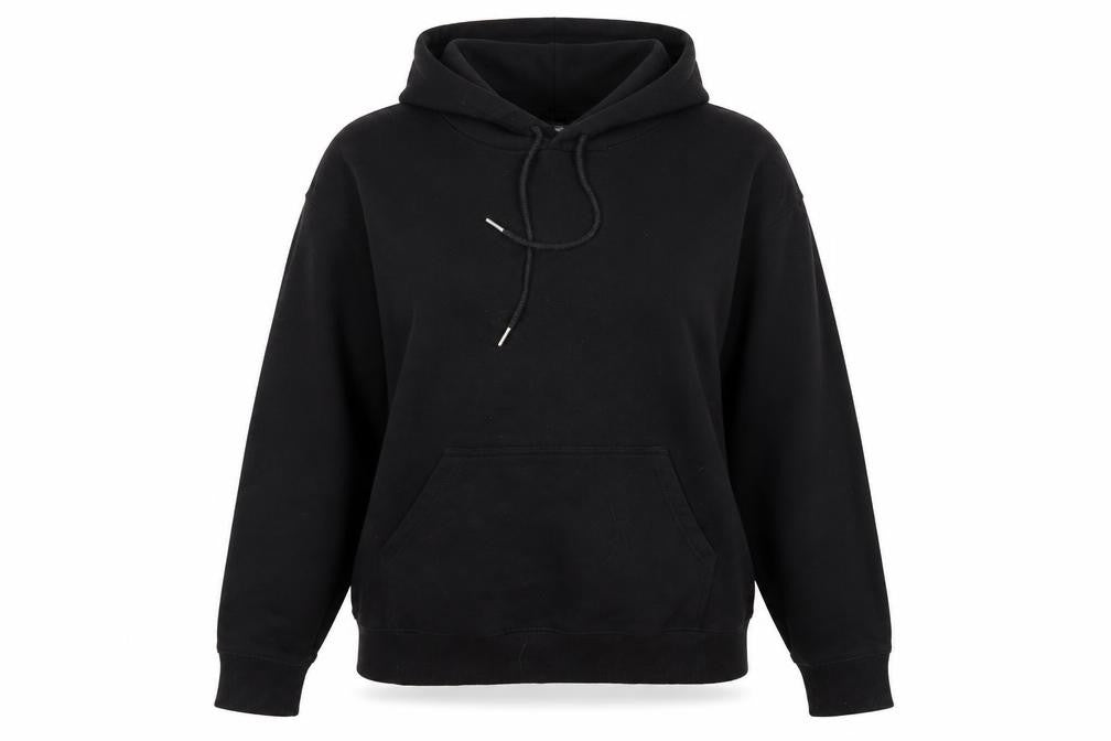 H&M Womens Black Cotton Pullover Hoodie Size M Pullover