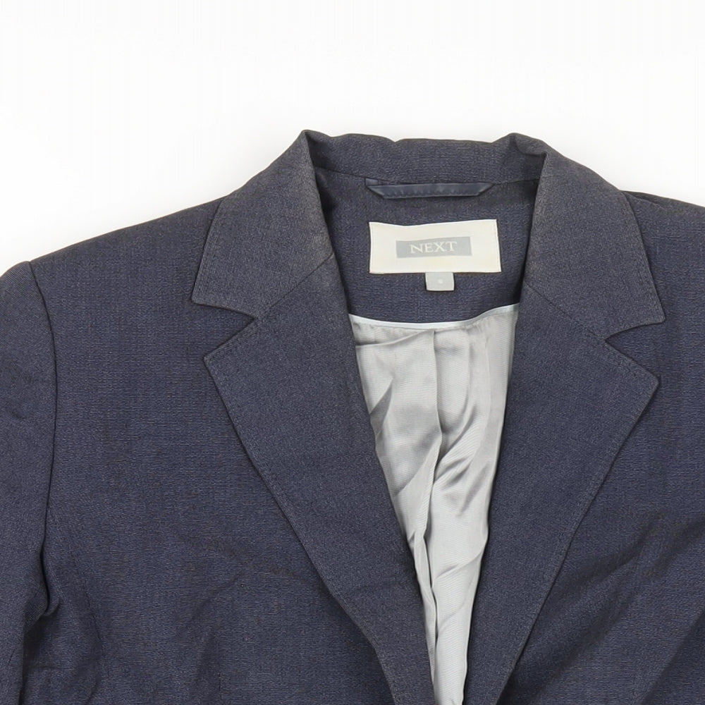 Next Level Womens Blue Polyester Jacket Blazer Size 8