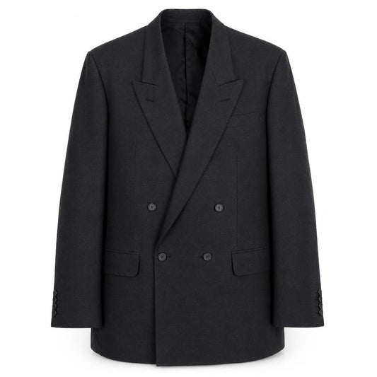 Lavel Mens Grey Wool Jacket Blazer Size 46 Regular