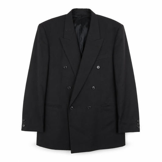 Horne Brothers Mens Black Polyester Jacket Blazer Size 42 Regular