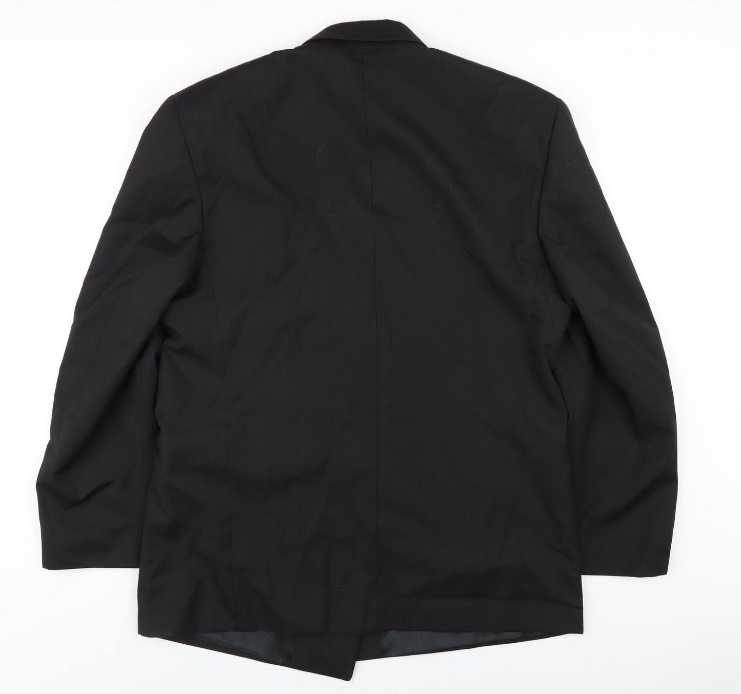 Horne Brothers Mens Black Polyester Jacket Blazer Size 42 Regular