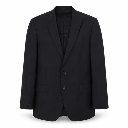 Front view of Autograph men’s black wool jacket blazer, size 42, regular