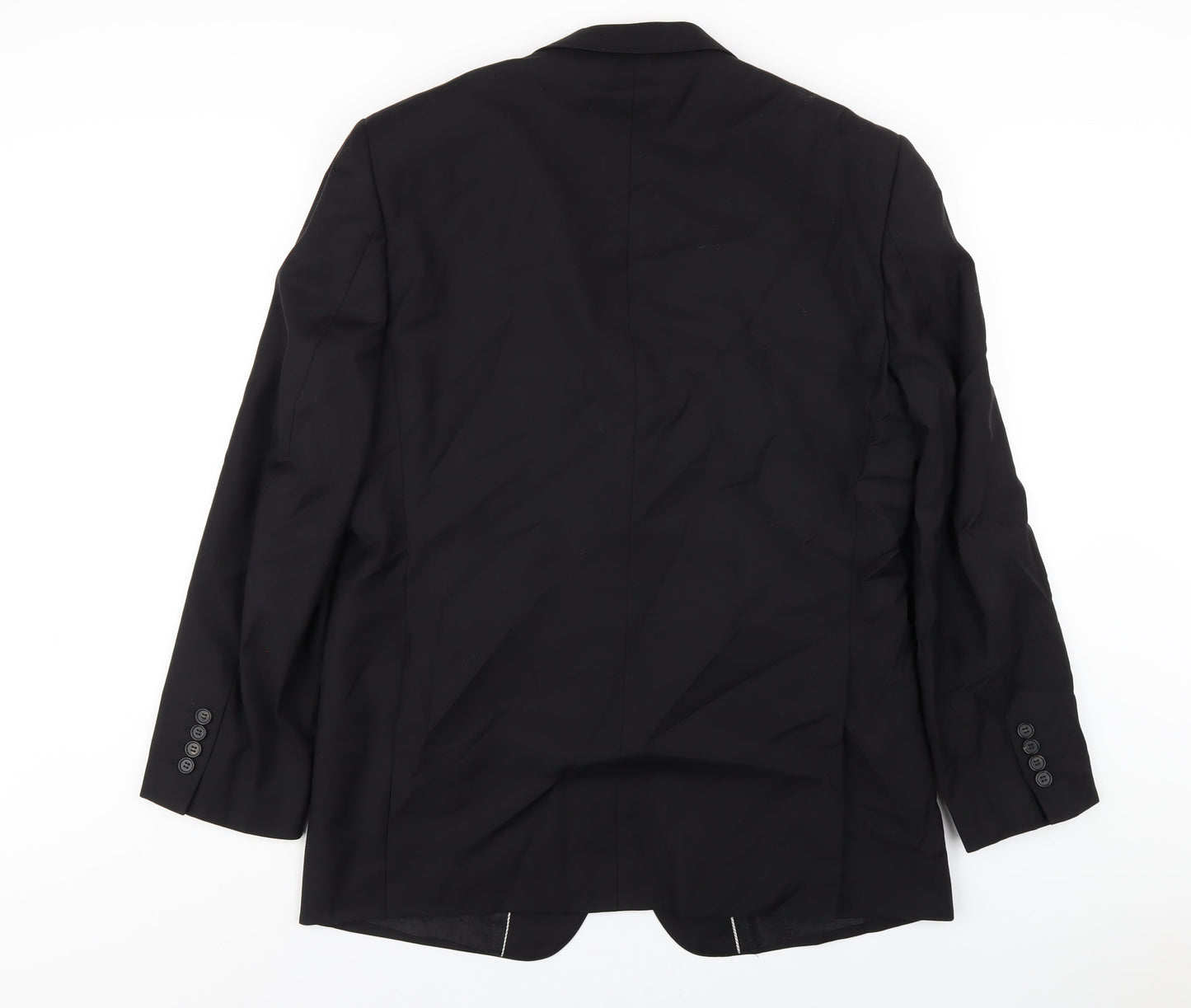 Autograph Mens Black Wool Jacket Blazer Size 42 Regular
