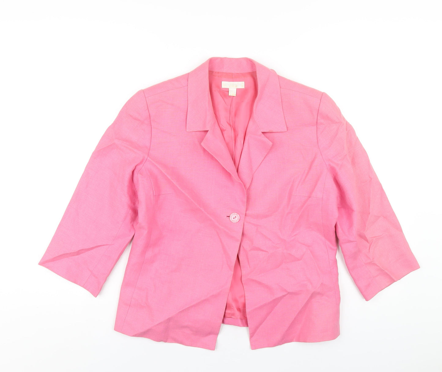 Tina Taylor Womens Pink Jacket Size 12 Button