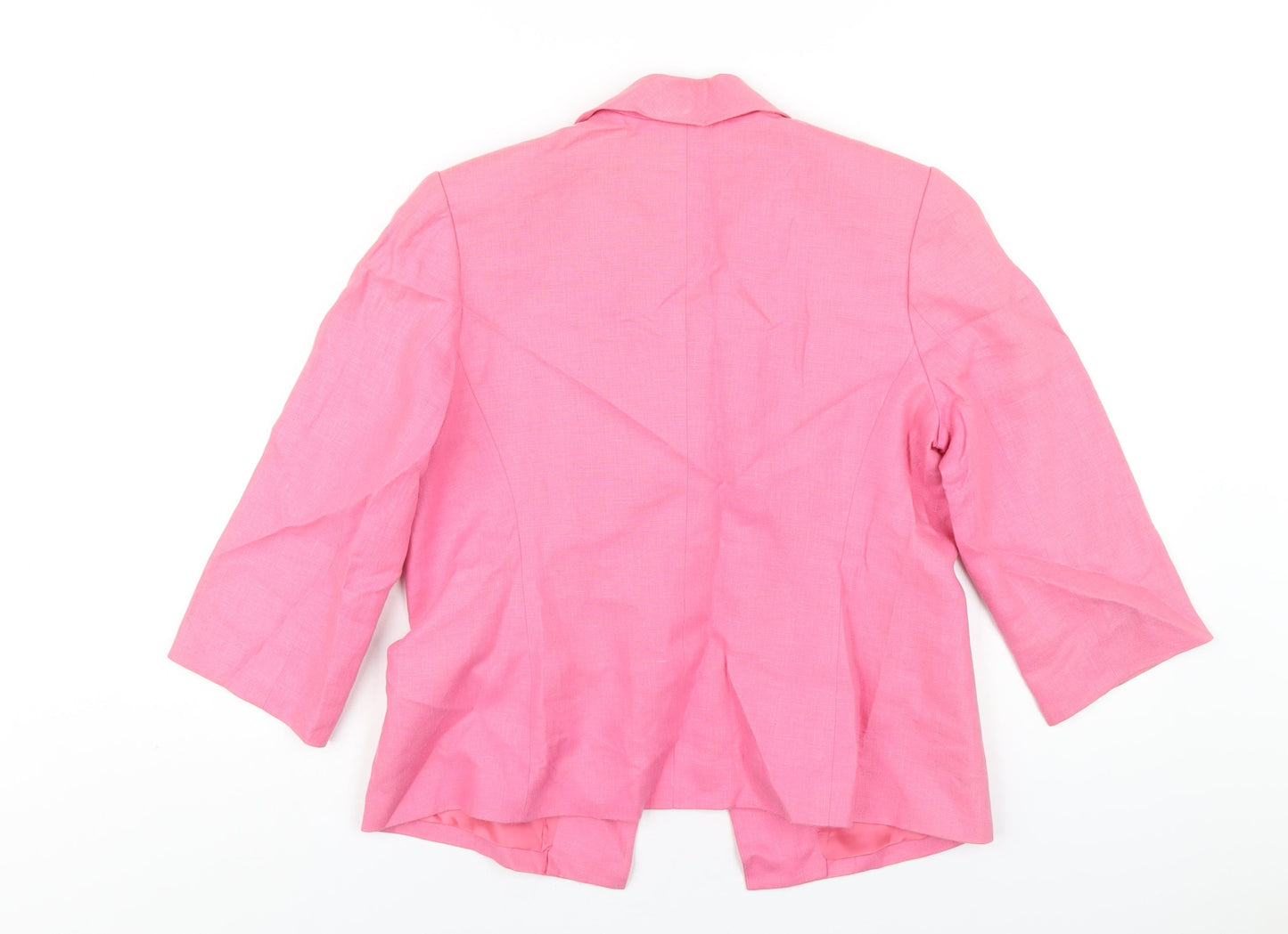Tina Taylor Womens Pink Jacket Size 12 Button