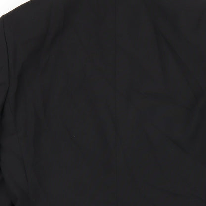 Next Mens Black Polyester Jacket Blazer Size 36 Regular