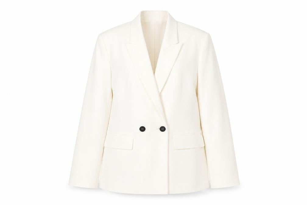 Zara Womens White Polyester Jacket Blazer Size XS