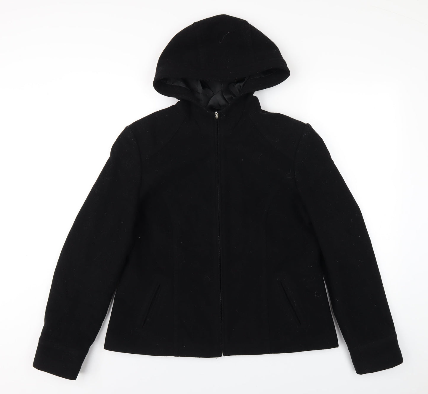 Dorothy Perkins Womens Black Jacket Coat Size 14 Zip