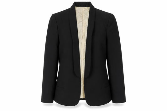 Mango Womens Black Polyester Jacket Blazer Size S