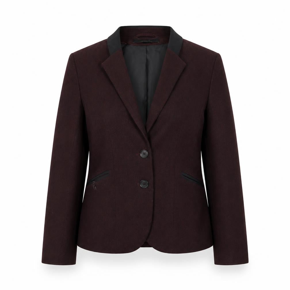 H&M Womens Red Jacket Blazer Size 4 Button
