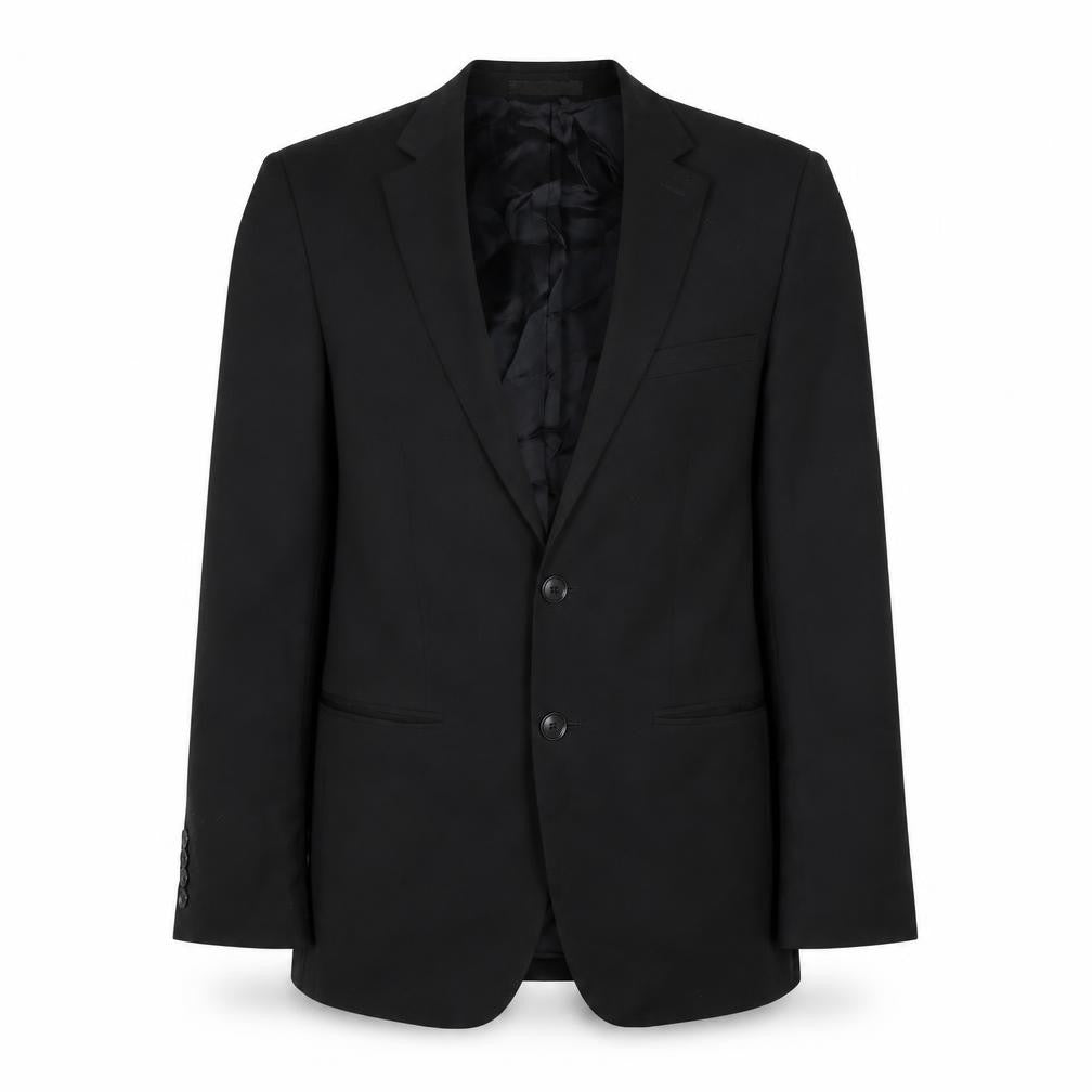 Zara Mens Black Polyester Jacket Blazer Size 38 Regular