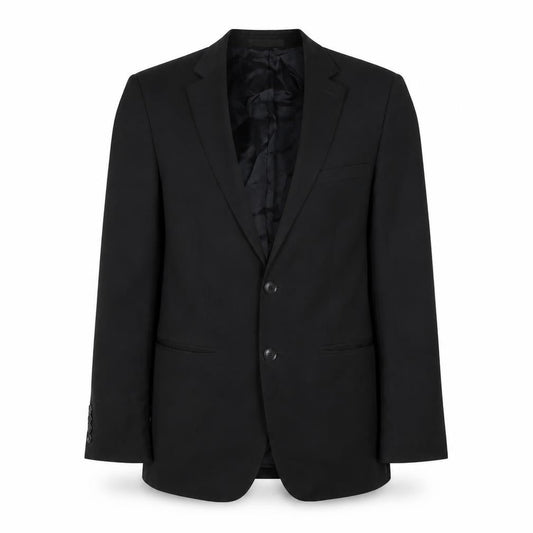 Zara Mens Black Polyester Jacket Blazer Size 38 Regular