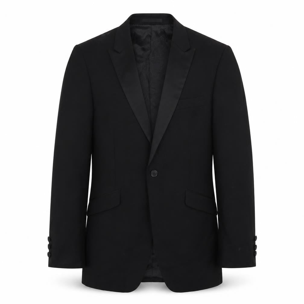 OneSix5ive Mens Black Polyester Jacket Blazer Size 38 Regular