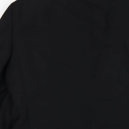 ONESIX5IVE5ive Mens Black Polyester Jacket Blazer Size 38 Regular