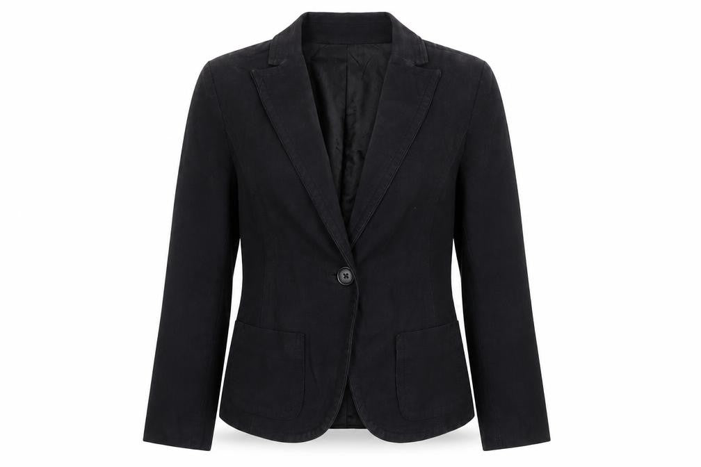 Gap Womens Black Jacket Blazer Size 12 Button