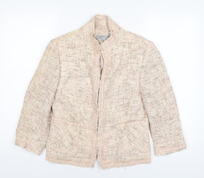 Marks & Spencer Womens Beige Jacket Size 12 Hook & Eye