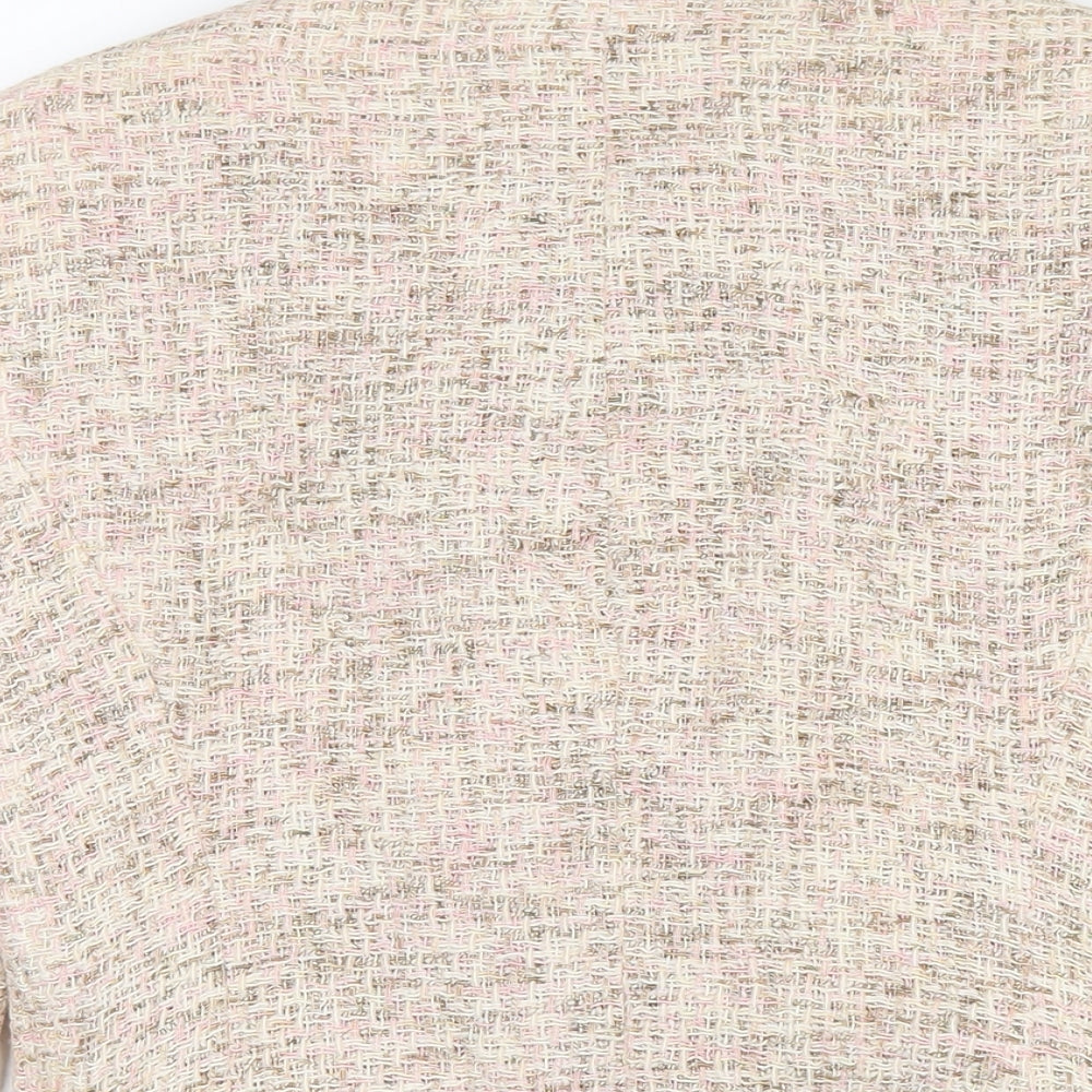 Marks and Spencer Womens Beige Jacket Size 12 Hook & Eye