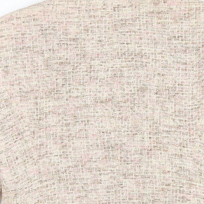 Marks & Spencer Womens Beige Jacket Size 12 Hook & Eye