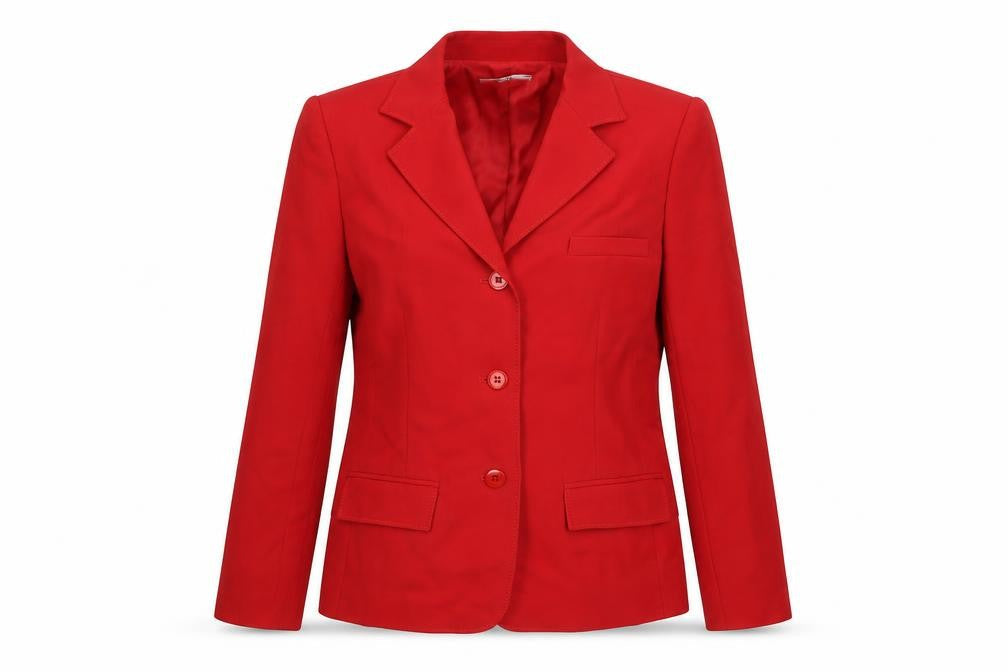 Episode Womens Red Jacket Size 4 Button