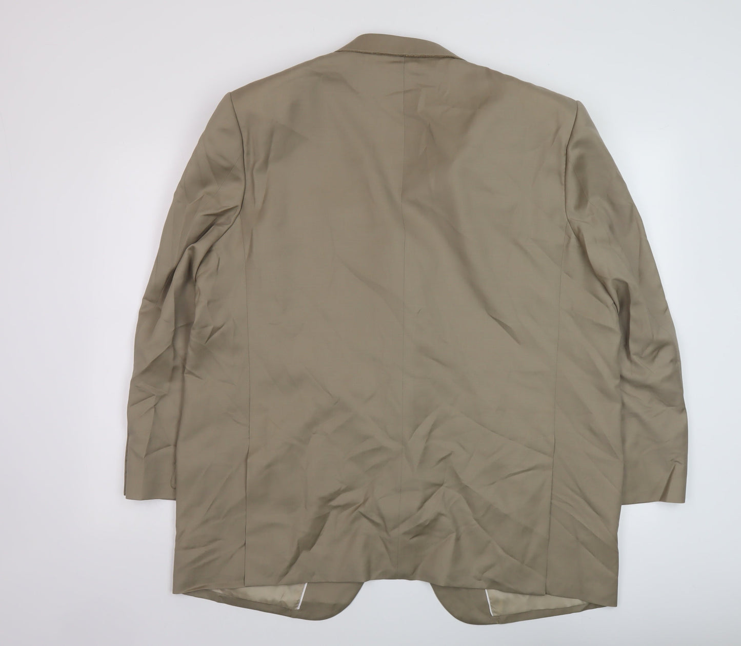 Harris & Howard Mens Beige Polyester Jacket Suit Jacket Size 50 Regular