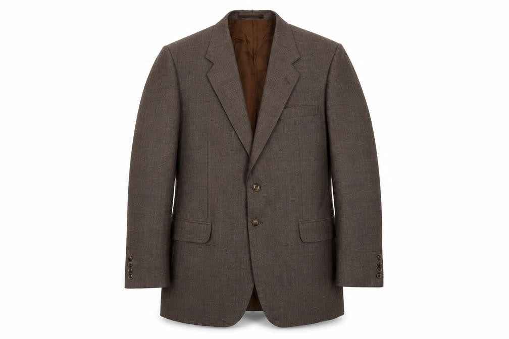 St Michaels Mens Brown Wool Jacket Suit Jacket Size 40 Regular