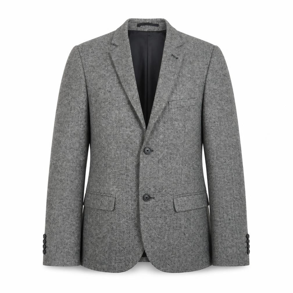 French Connection Mens Grey Wool Jacket Suit Jacket Size 36 Regular