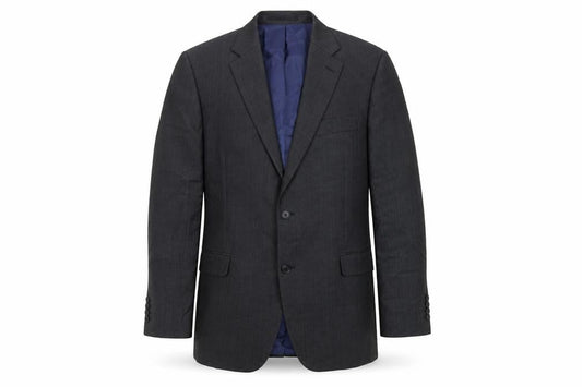 John Lewis Mens Grey Wool Jacket Suit Jacket Size 42 Regular