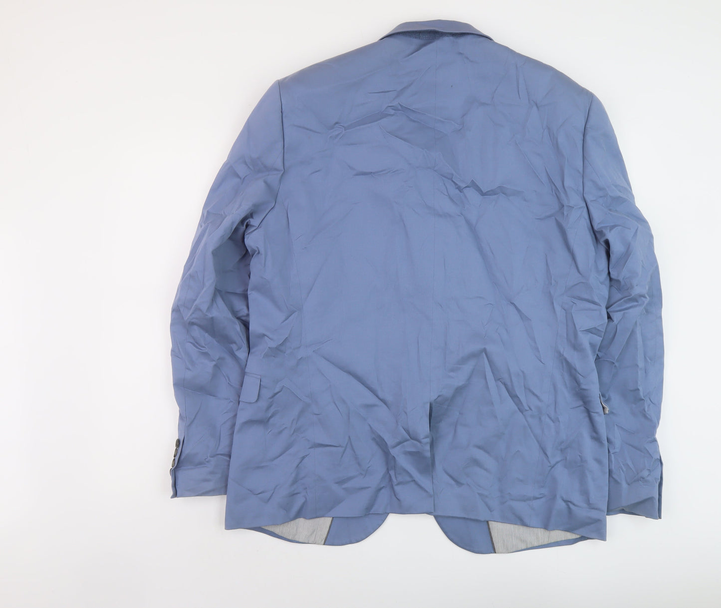 Nexyt Mens Blue Cotton Jacket Suit Jacket Size 46 Regular