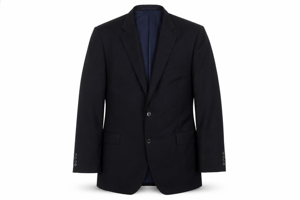 Marks & Spencer Mens Black Polyester Jacket Suit Jacket Size 44 Regular