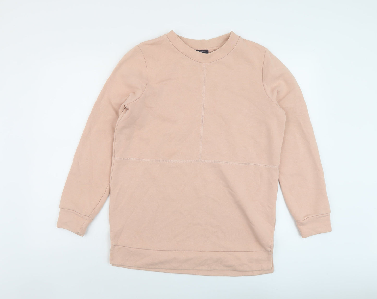 Marks and Spencer Womens Pink Cotton Pullover Sweatshirt Size S Pullover
