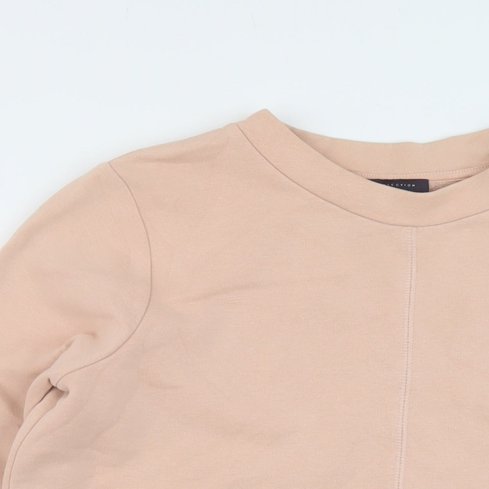 Marks and Spencer Womens Pink Cotton Pullover Sweatshirt Size S Pullover
