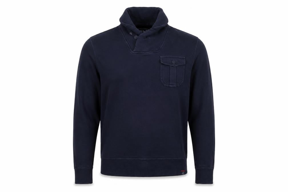 Grayers Mens Blue Cotton Pullover Sweatshirt Size L