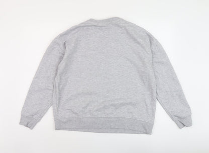 Preloved Disney Womens Grey Cotton Pullover Sweatshirt Size 12 Pullover - Back