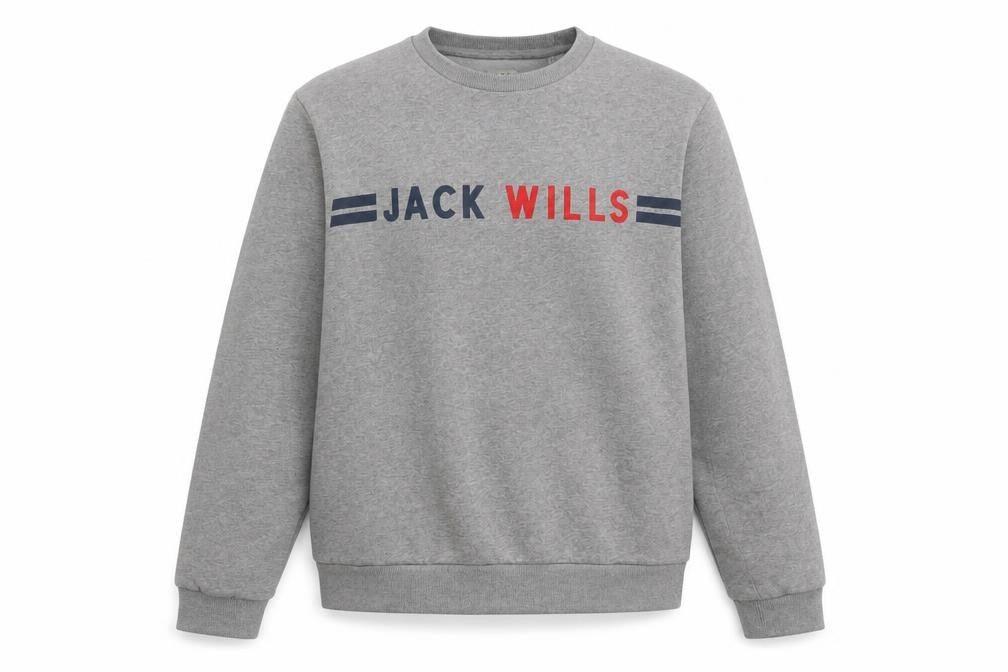 Jack Wills Womens Grey Cotton Pullover Sweatshirt Size S Pullover
