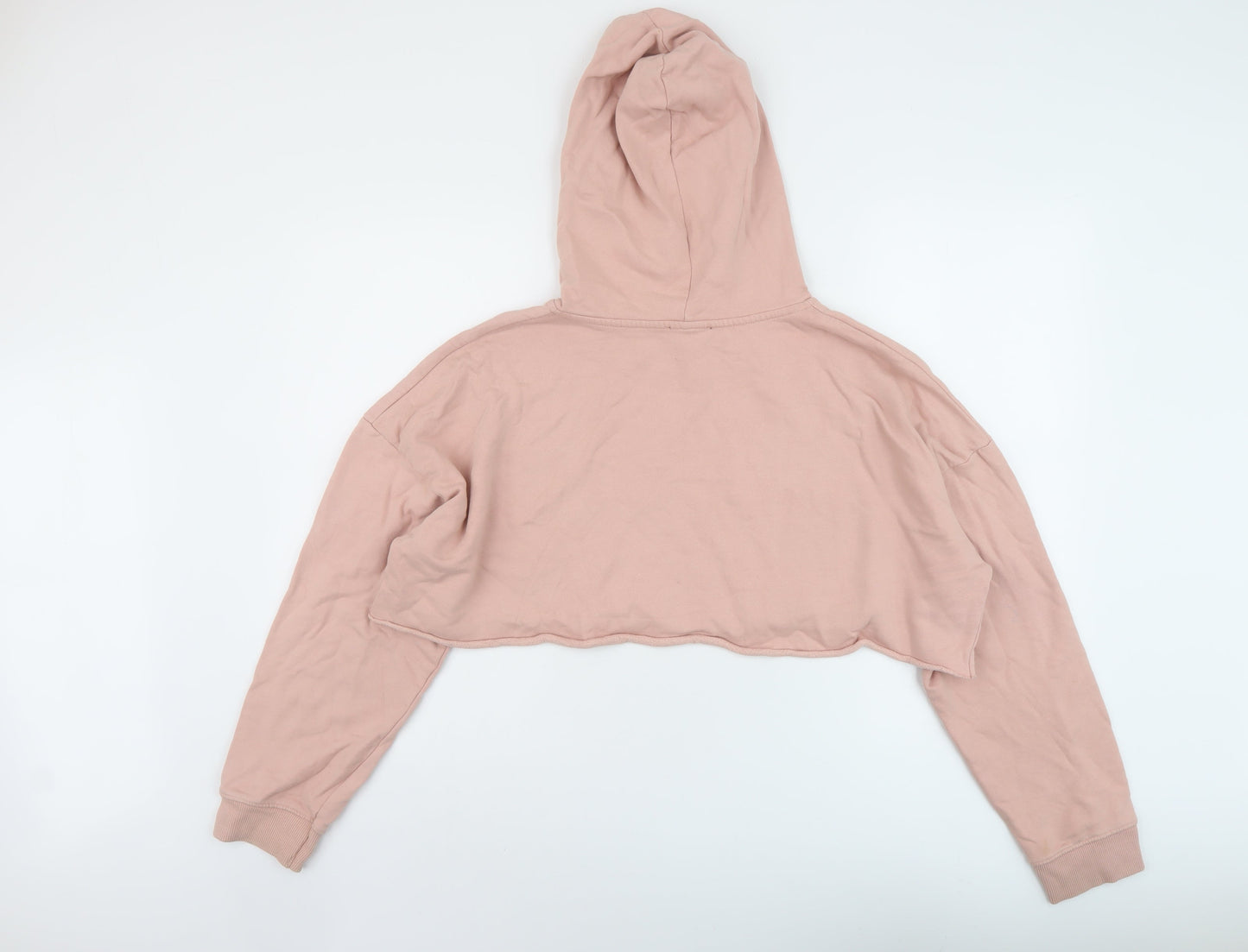 New Look Womens Pink Cotton Pullover Hoodie Size 16 Pullover