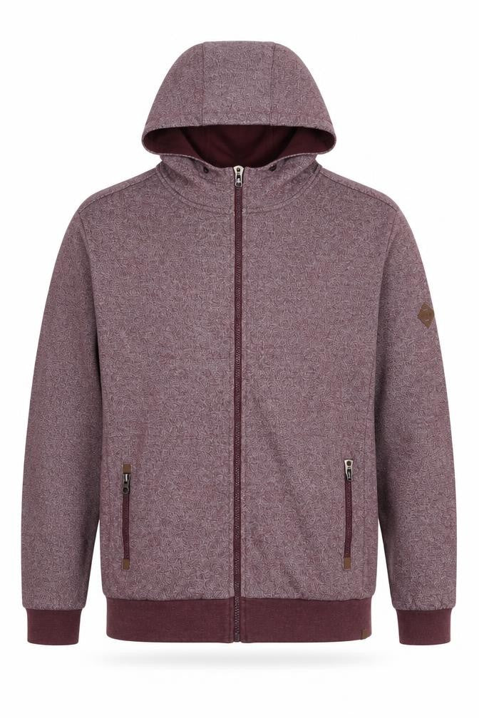 PARK Mens Red Polyester Full Zip Hoodie Size XL