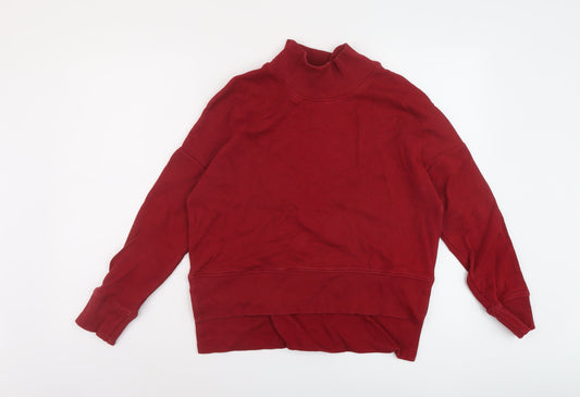 NEXT Womens Red Cotton Pullover Sweatshirt Size S Pullover