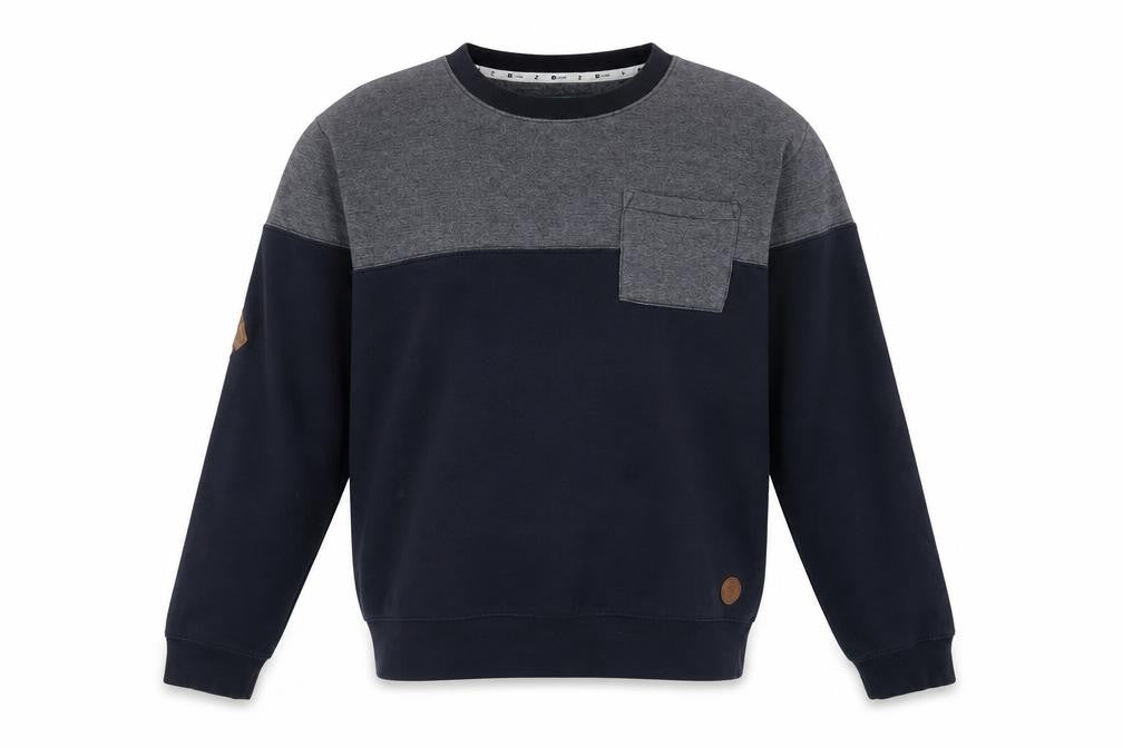 D-code Mens Blue Cotton Pullover Sweatshirt Size L
