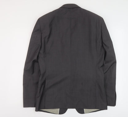 Next Mens Grey Wool Jacket Suit Jacket Size 40 Regular
