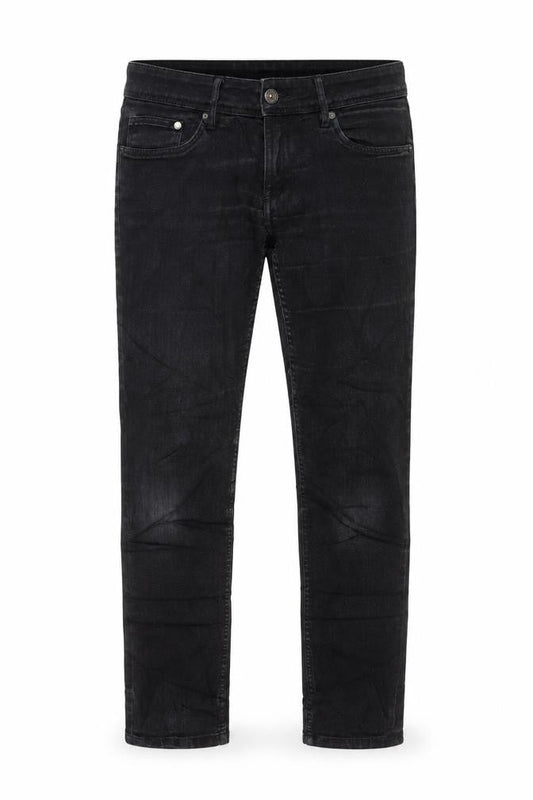 H&M Mens Grey Cotton Straight Jeans Size 29 in L30 in Regular Button